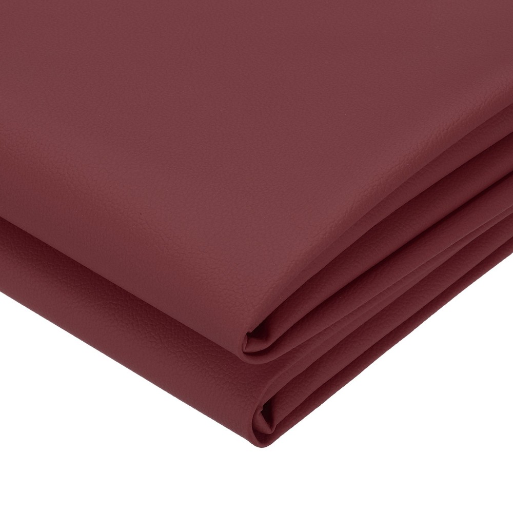 63×39.4in Faux Leather Sheets, Faux Leather Fabric Vinyl PU, Wine Red