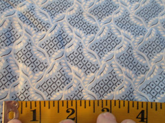3 Yards New Cotton Fabric Blue Black & White Unique Print