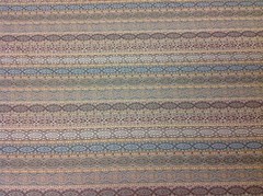 Kravet Blue Brown Modern Elliptical Stripe Upholstery Fabric-6.75 yd (28778-613)
