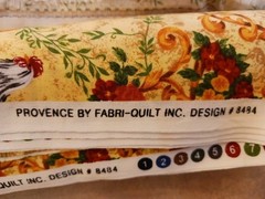 Vintage Fabri-Quilt Provence Rooster Fabric Design 8484 8488 French Country BTY