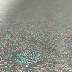 SILK MULTICOLOR FABRIC 6 Yards x 22 Inches Wide or 216 Inches x 22 Wide
