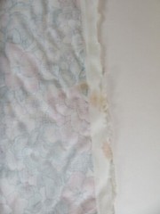 Decorator Fabric Remnant Scrap Floral Pink Mauve Green Blue 54″W x 13″L