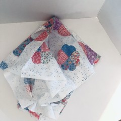 One Yard 36”x44” Cranston VIP Cheater Quilt Fabric Floral Pastel Pink Blue Craft