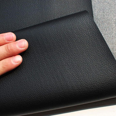 Black Faux Leather PU Leather Fabric 36″ X 54″ 1 Yard 0.8 Mm Thickness Synthetic