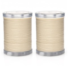 Selric 300Yards Extra Strong Bonded Nylon Thread for Leather 2 Spools, Beige