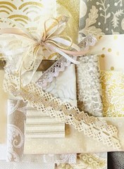 Shabby Chic Fabric, Ephemera Kit 20 Pieces Slow Stitch Junk Journal Crafting #22