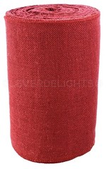 Cleverdelights 12 Premium Red Burlap Roll – 50 Yards – No-Fray Finished Edges –