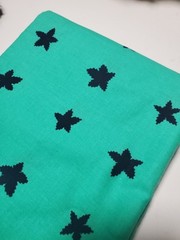 Cotton + Steel Fabric Star Fish Aqua Navy RJR Sew Quilt OOP Cotton FAT QUARTER