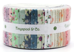 Waterlily Pond Jelly Roll Fabric 40 Strips 20 Prints Premium Quilting Cotton