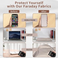 Faraday Fabric(43″ W � 108″ L Fabric + 300″ L Tape)?Faraday Fabric EMP Proof Mil
