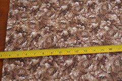 By 1/2 Yd, Tan & Brown Packed Floral Quilt Cotton, RJR/Flourish/Beaves, B252