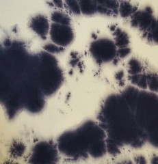 Tie Dye Print #78 Fabric Rayon Spandex Jersey Knit Ivory Navy by the Yard 7/20