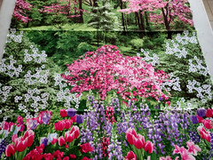 Timeless Treasures of SOHO Patt# “Nature”- C 2759 Flowers Forest Fabric Remnant