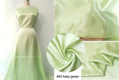 Solid Satin Material 58″Wide By Yrd Silky Scarf Craft DIY Fabric Charmeuse Green