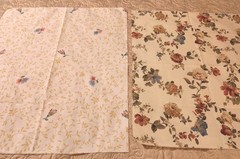 Vtg Lot of 25 Fat Quarters Upcycled Floral Bed Sheets Sewing Crafting 22 Designs