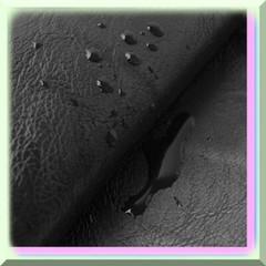 Black Leather Fabric 2 Yards Soft Grain