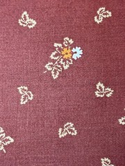 Kenmill Brown Orange Leaf Upholstery Fabric ~5 Yd x 54”-Autumn Fall Decor