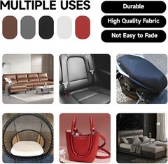 Vinyl Faux Leather Upholstery Gray 180×54” Marine Auto Boat Fabric DIY Repair