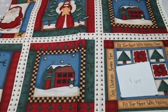 Vintage Christmas Fabric lot bundle 6.5 yrds panel Cotton Quilting Leslie Beck
