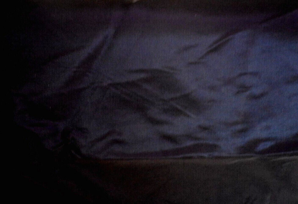DARK BLUE TAFFETA ACETATE FABRIC 2 1/2 YARD REMNANT