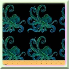 Ocean Theme Fabric 36×59 Inches for Sewing and Crafting