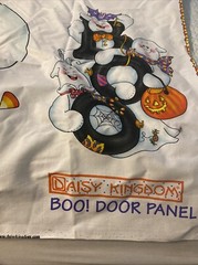 Ghost Quilt Fabric Daisy Kingdom “BOO! Door Panel” Halloween 35″x44″ Decoration