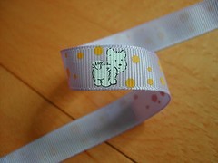 12yds Westie Puppy Dog Grosgrain Ribbon American Girl Hairbow Christmas Holiday