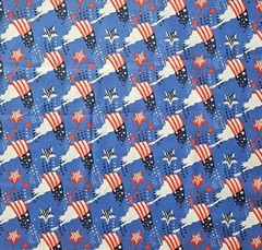 MDG – Patriotic Quilting & Crafting Fabric W/ Statue Of Liberty 🗽 Stars 🌟