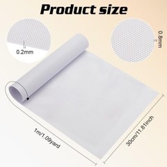 Custom Fursuit Eye Mesh 39×11.8inch White PVC Mes Net 0.2mm Thick Waterproof …