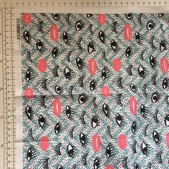 NEW Lunarable Makeup Lips and Eyelashes Decorative Fabric 3 Yards L 108″X W 58″