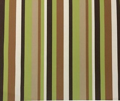OUTDURA SOLIEL PISTACHIO GREEN BROWN CANVAS STRIPE OUTDOOR MULTI FABRIC 1.5 YARD