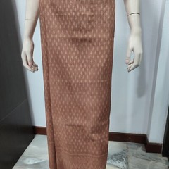 Thai Antique Silk Fabric Golden Brown Hand Woven100%Pattern (For Crafting)