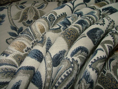 iLiv Woven Jacquard Fabric 1.3 Metres Clara Royal FR Cushion Curtain Upholstery