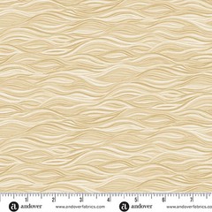 ANDOVER – Driftwood by Makower UK – Ripples – Cream ,1/4 yard