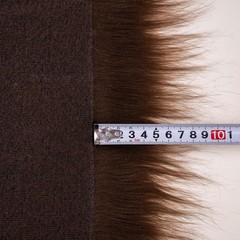 Qidkeo Brown Faux Fur Fabric for Crafts Squares Furry 10 x 10 inches,