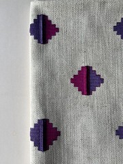 Clarke & Clarke Pizarro Berry Designer Fabric Remnant 24″x24″