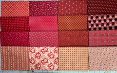 Quilt Shop Quality 16 FQs 4 Yds Cotton Fabric Civil War Repro Assorted Reds