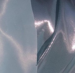 Liquid Silver Blue Sparkle One-Way Stretch Fabric Dance Costume, Clothing f0028