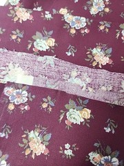 45″ X 4.75yds Burgundy Small Floral Smooth Cotton Sewing Craft Quilting Fabric