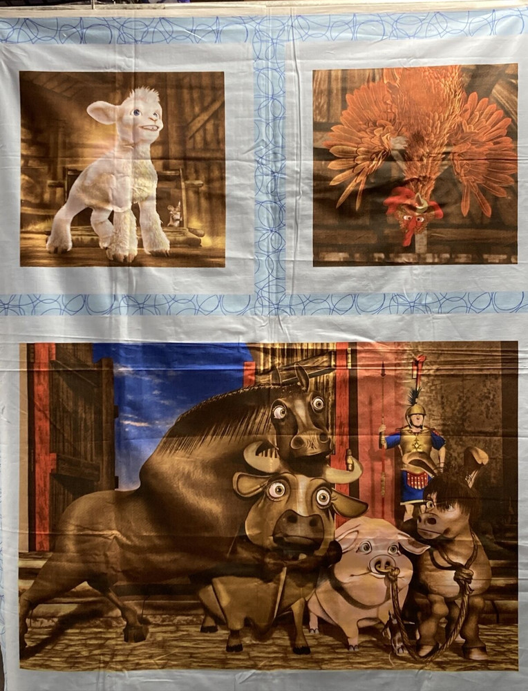 Lion of Judah Animated Family Films 2008 Lt Blue Westminster Fibers Fabric Panel