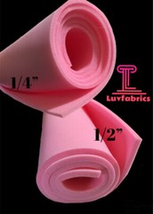 Pink Sew foam Upholstery first quality 1/4″ craft Padding W/Scrim Backing 55″