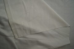 2+ Yards Solid Ivory White Thin Silky Polyester Blend Fabric 102″ X 50″