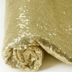 Champagne SEQUINED FABRIC Bolt 54″ x 4 yards DIY Wedding Party Crafts Sewing