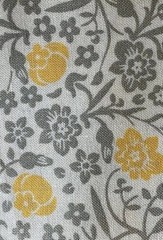 1 Yard Yellow & Gray 44” Wide 100% Cotton