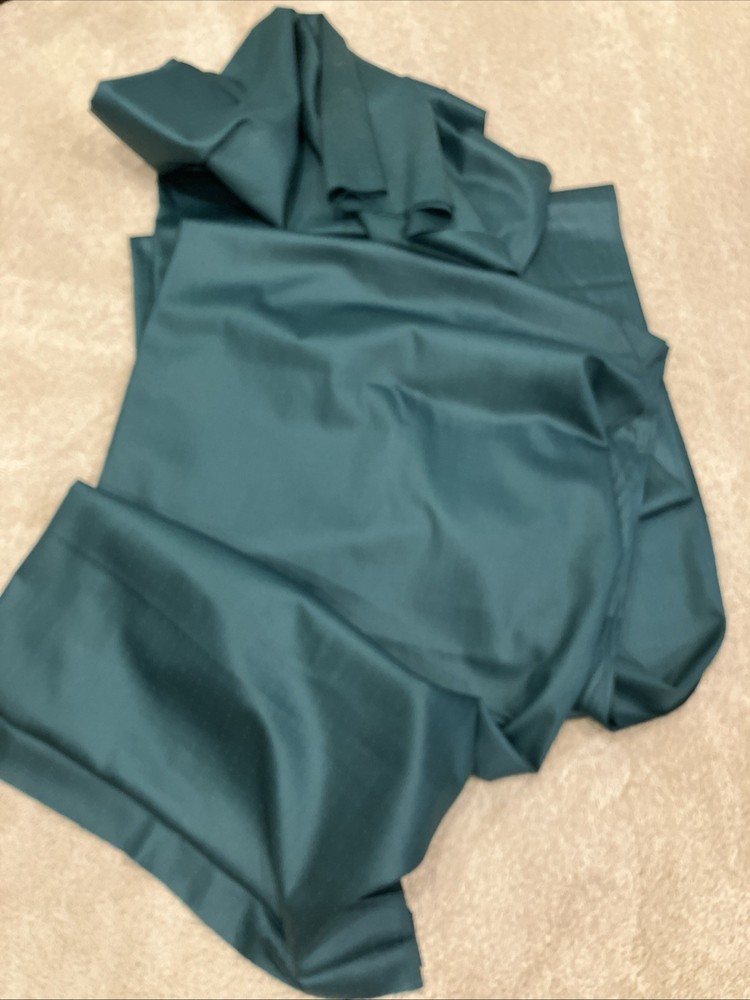 5 1/2 Yards x 42” Deep Forest Green Suiting Or Upholstery Fabric