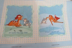 Vintage Walt Disney’s Bambi Fabric Panel Book Quilt New