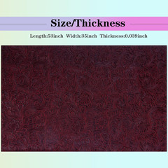Embossed Faux Leather Fabric 1 Yard Cut 35″X53″ Embossed Vinyl Suitable for Upho