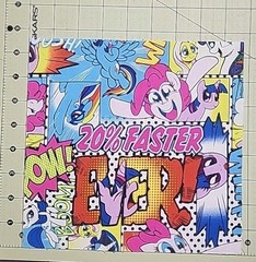 37 Precut My Little Pony Quilt Squares 8.5 X 8.5 Mixed Characters and Colors New