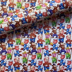 Three Little Pigs Faux Leather Sheets 20 X 30cm