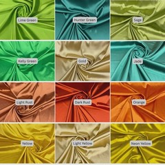 Stretch Charmeuse Satin Silky Smooth Fabric 60 Inch Wide By The Yard